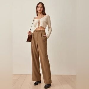 NEW Reformation Jordana Wide-Leg Pants